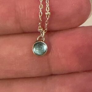 Rose cut Aquamarine necklace